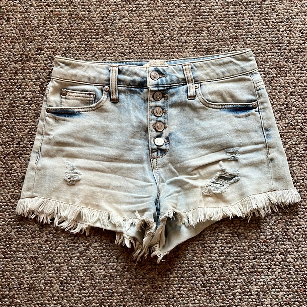 Altar’d State light wash denim shorts